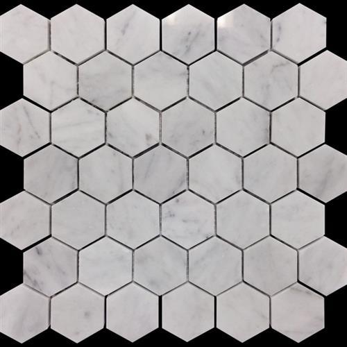 Marbella by Mir Mosaic - Carrarra Hex 2X2 Polished