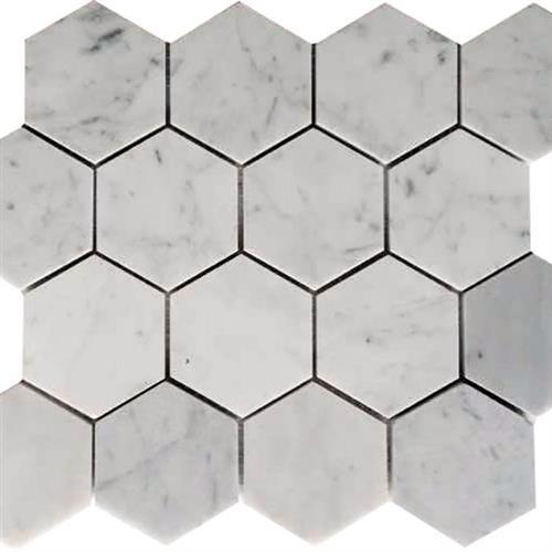 Marbella by Mir Mosaic - Carrarra Hex 3X3 Polished