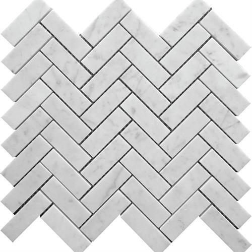 Carrara 1X3 Herringbone Honed