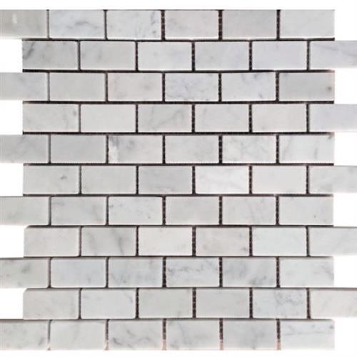 Marbella by Mir Mosaic - Carrara 1X2" Honed