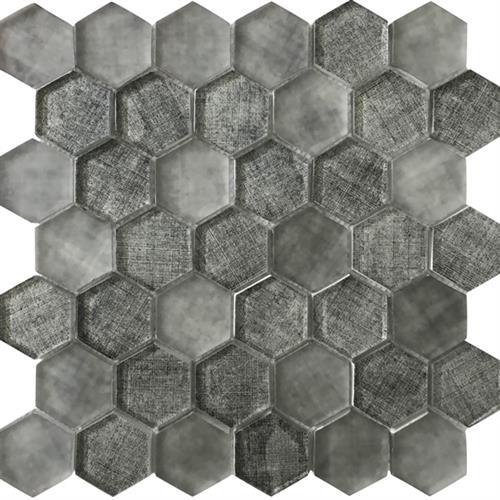 Sierra by Mir Mosaic - Graphite Linen Hex