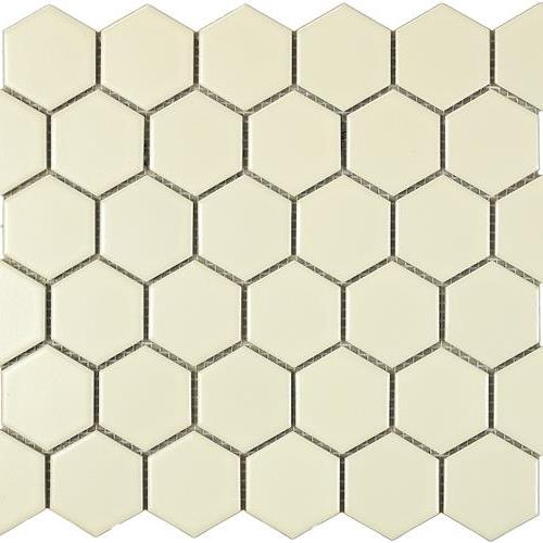 Ivory Matte - Hexagon