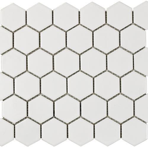 White Matte - Hexagon