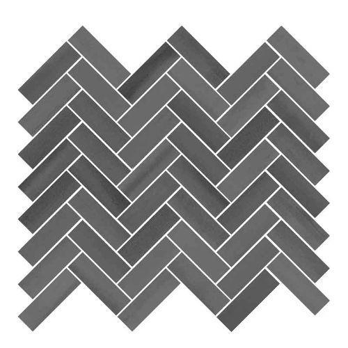 Dark Grey Herringbone - 1 X 3 Mosaic