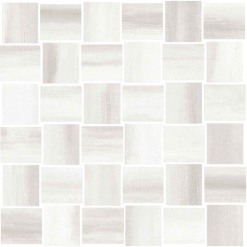 Cream Basketweave - 2 X 2 Mosaic