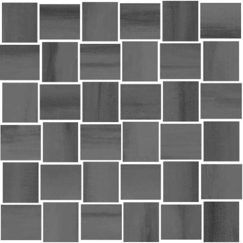 Dark Grey Basketweave - 2 X 2 Mosaic