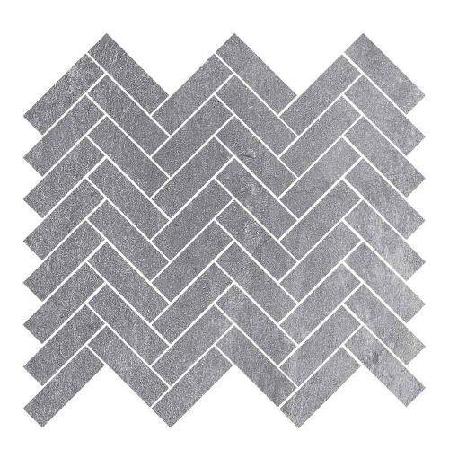 Dark Grey Herringbone - 1 X 3 Mosaic