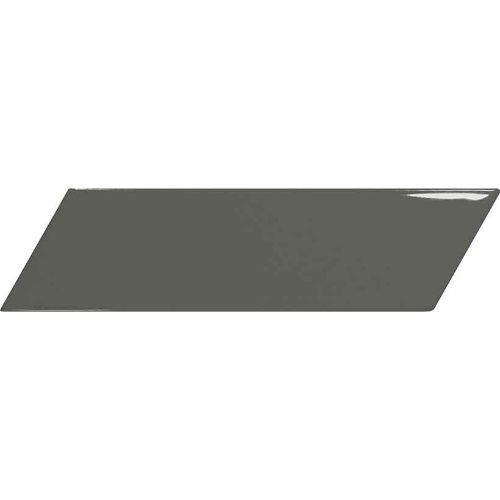 Chevron by Ceratec Surfaces - Glossy Dark Grey Left - 2 X 7