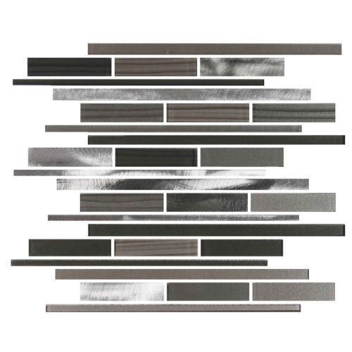 Metropole by Ceratec Surfaces - Charcoal Interlocking - 12X 12 Interlocking